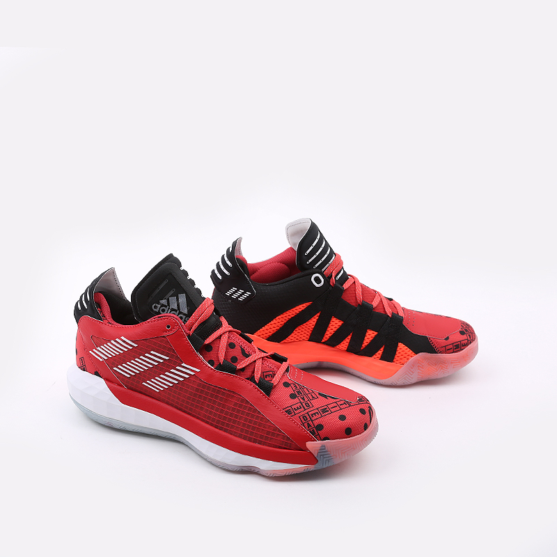  красные баскетбольные кроссовки adidas Dame 6 GCA EF9878 - цена, описание, фото 3